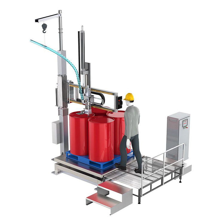 I-IBC Barrel Rocker Type Lithium Battery Liquid Filling Machine